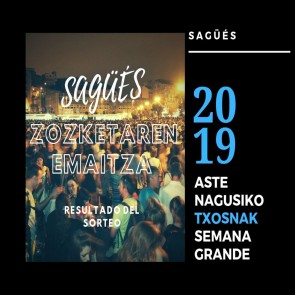 Cartel resultado sorteo
