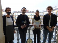 María José Telleria, Jon Bilbao, Amaia Telleria y Jon Insausti