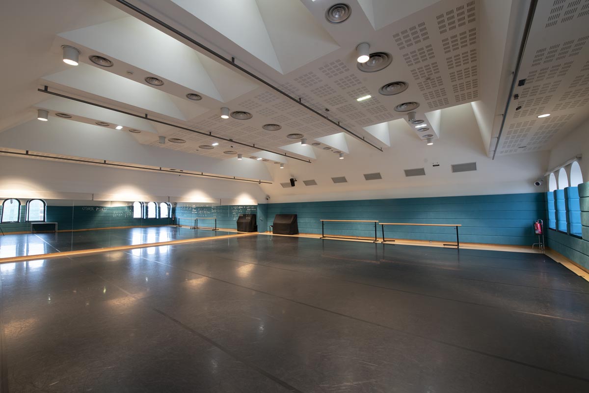 Sala de danza del Teatro Victoria Eugenia Antzokia.