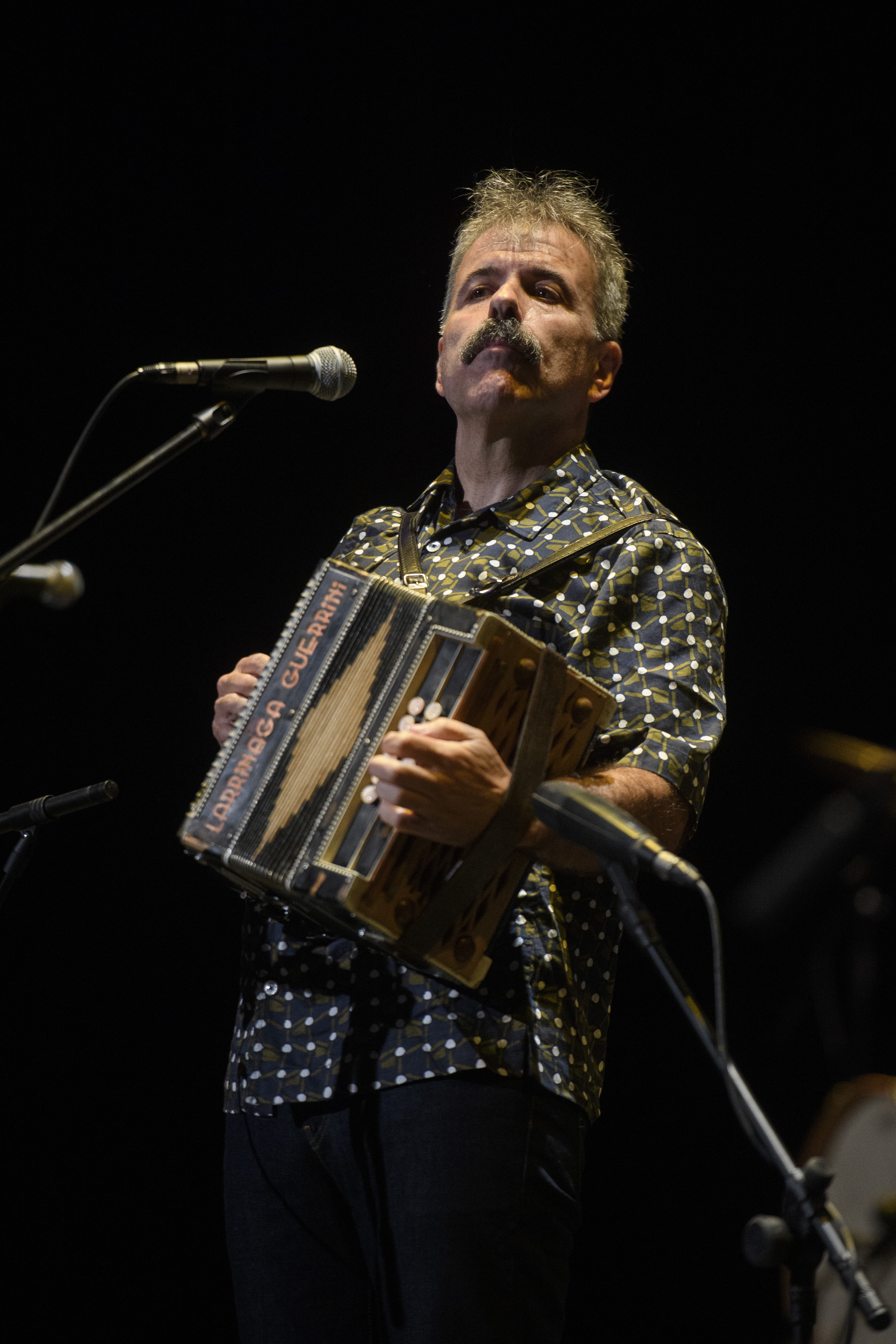 Actuación de Joseba Tapia en el premio Adarra (Foto: Foku).