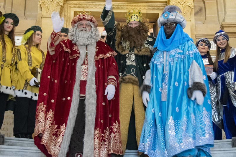 Reyes Magos en el Ayuntamiento de Donostia