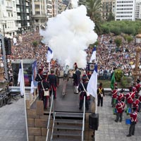 Cañonazo que da punto de partida a la Semana Grande Donostiarra.