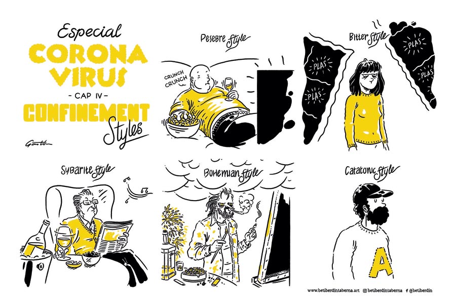 Konfinamendu estiloak, Asier Iturralderen ilustrazioa