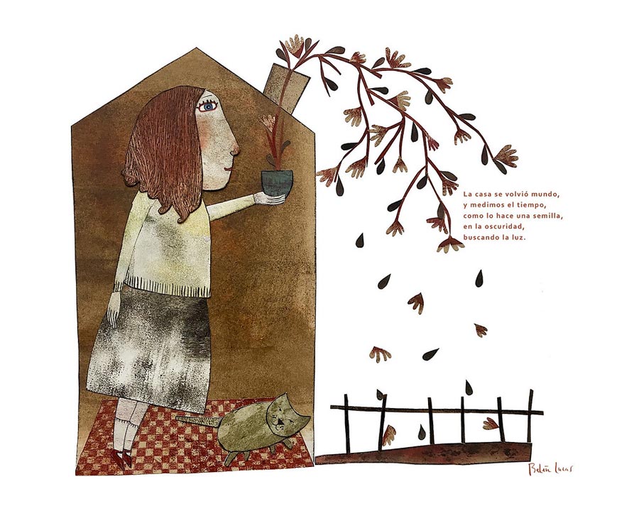 La casa, ilustración de Belén Lucas