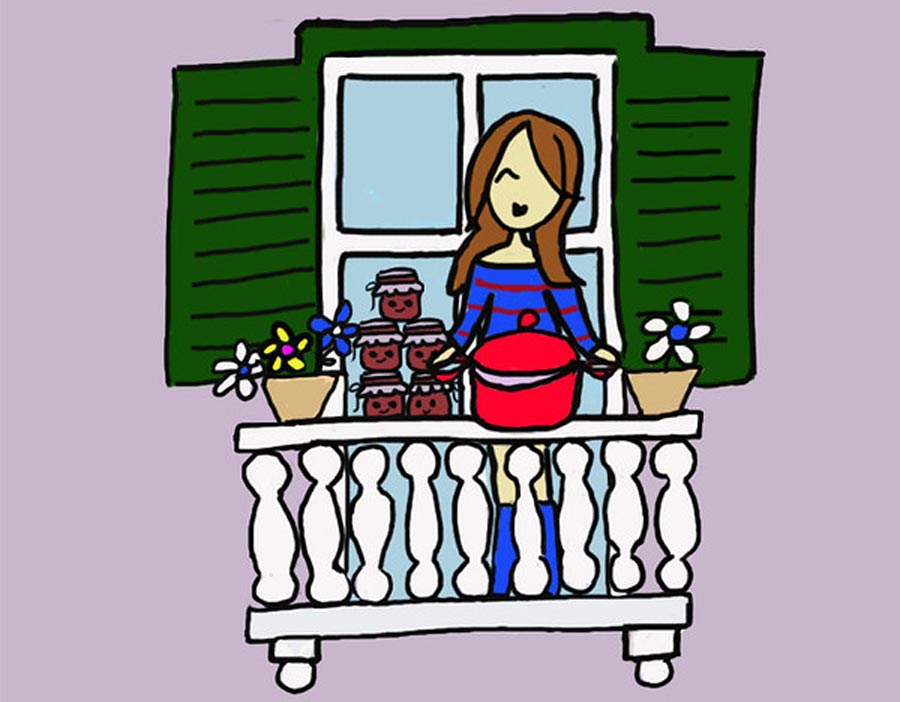 Confitadas, ilustración creada por Sisters and the City