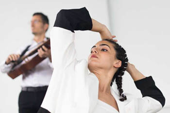 Amaia Elizaran y Xabier Zeberio en escena