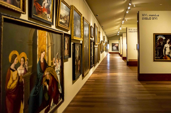 Sala de arte europeo en el Museo San Telmo 