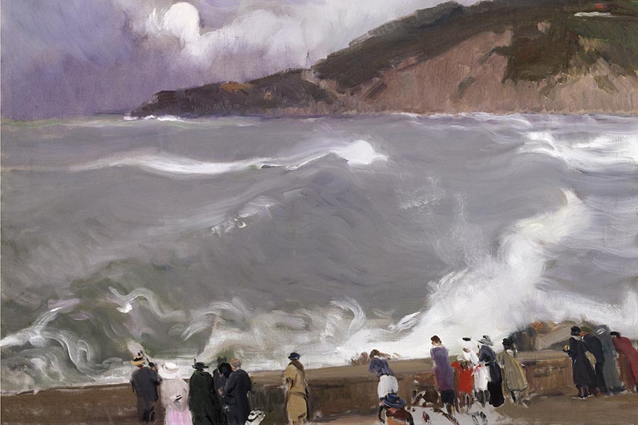 El rompeolas, San Sebastián, 1917-18. San Telmo Museoaren bilduma.