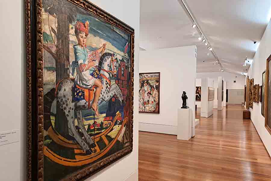 Sala de arte europeo en el Museo San Telmo 
