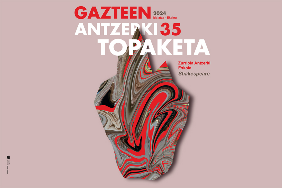 Shakespeare antzezlanaren berri ematen duen kartela