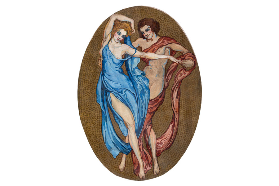 Kursaal Kasinoko sarreran zegoen pintura, Néstor Martín Fernández de la Torrrerena