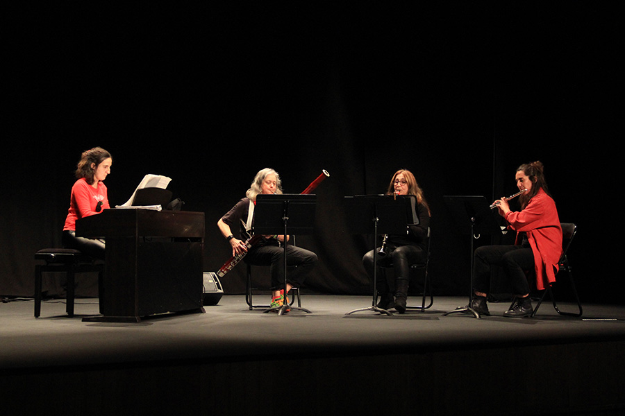 Un grupo de cámara en un concierto