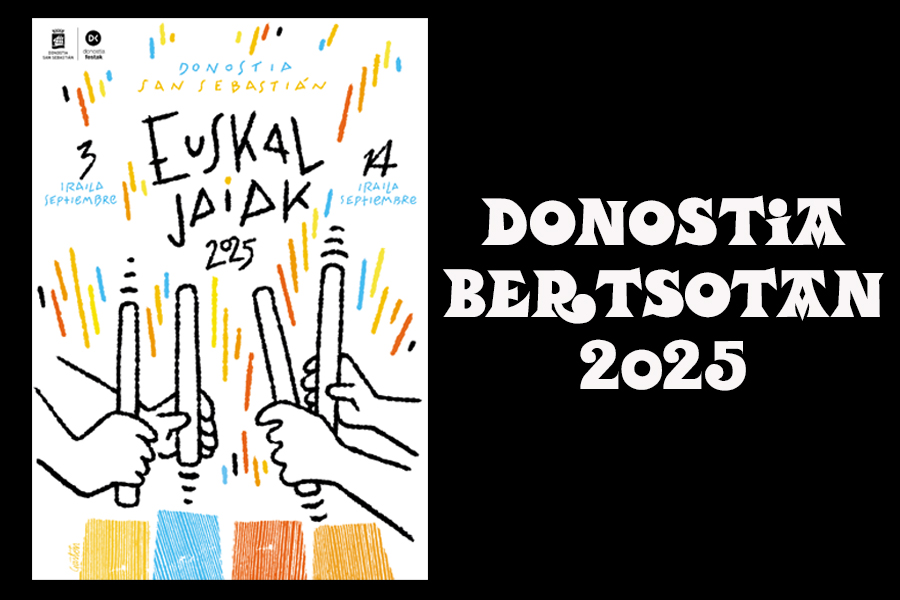 Cartel para anunciar Donostia Bertsotan