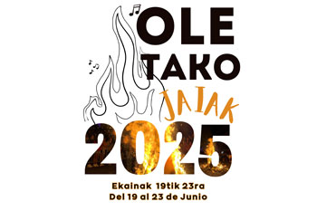 Cartel anunciador de las fiestas de Oleta 2025