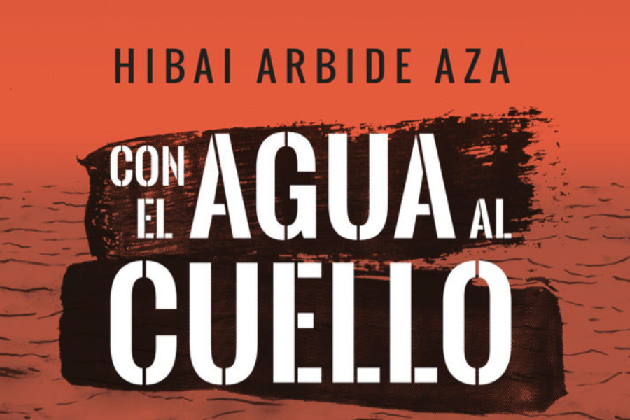 Con el agua al cuello liburuaren azala
