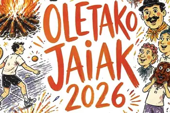 Oletako jaiak iragartzeko kartela