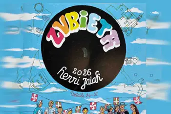 Zubietako jaiak iragartzeko kartela