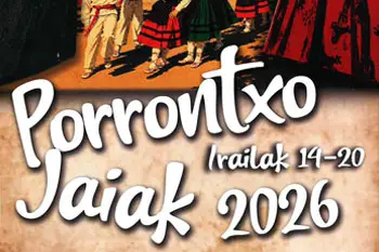 Detalle del programa de fiestas de Porrontxo 2026