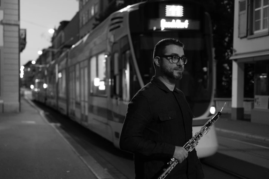 Vicente Moronta con su oboe