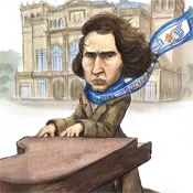 Frédéric Chopinen marrazki bat