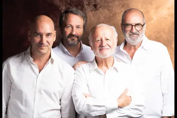Esenciako taldea: Juan Echanove, Joaquín Climent, Eduardo Vasco eta Ignacio García May