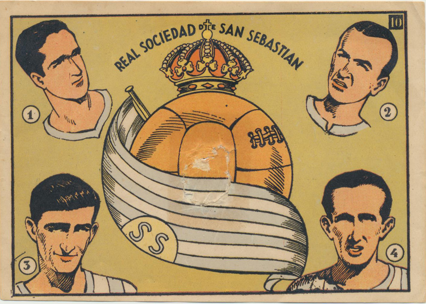 Cromo de la Real Sociedad (exposición Lo tengo repe).