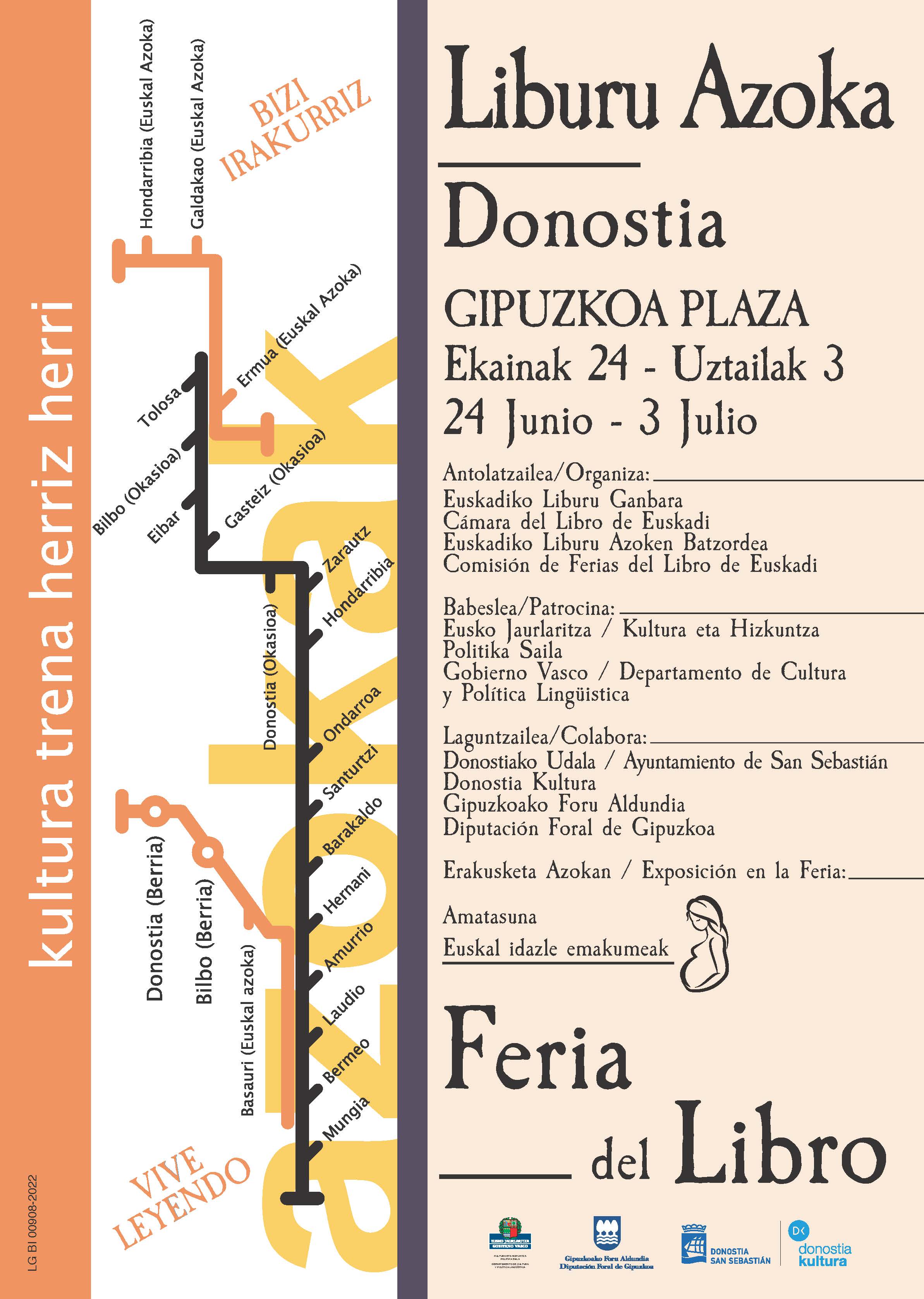 Cartel de la 47ª Feria del Libro de Donostia