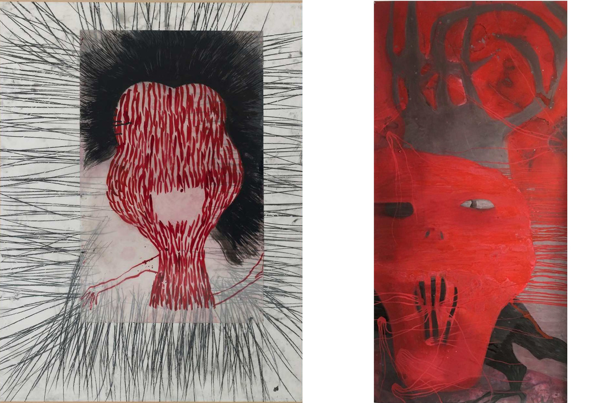 "El grito" y "Ser cráneo II" , de Susana Talayero