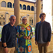 Jaime Otamendi, Claudia Roth y Jon Insausti