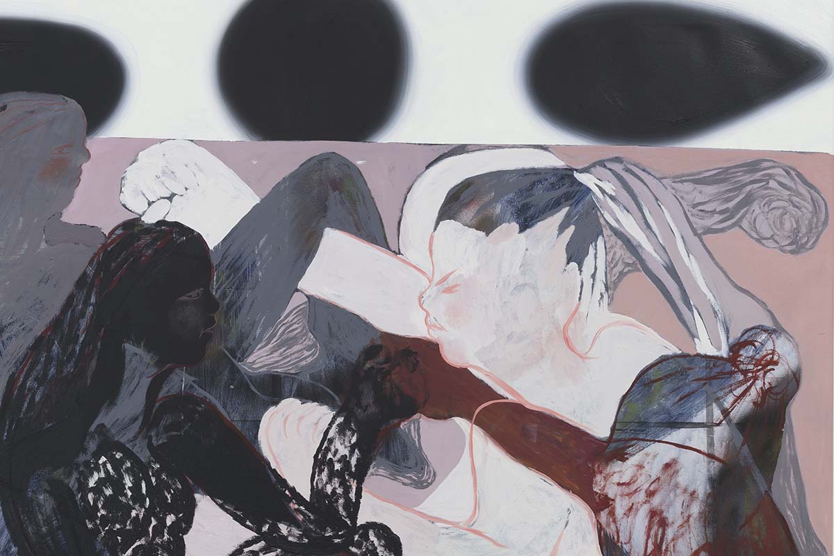 Detalle de una obra de Natalia Suárez