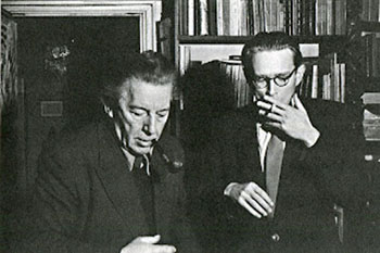 Radovan Ivšić y André Breton. 1954
