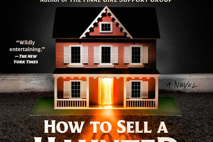 Parte de la portada del libro How to sell a haunted house