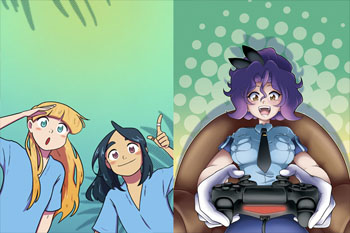 Imagen de la exposición María Jiménez & Letucse: Manga e ilustración