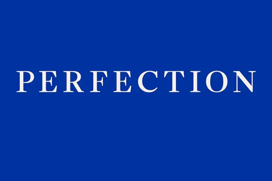 Parte de la portada del libro Perfection