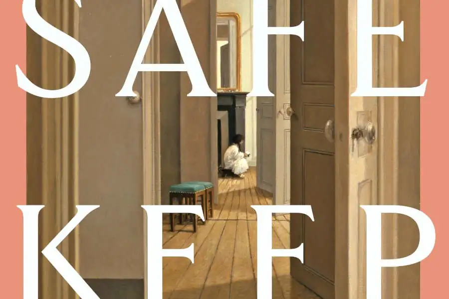 Parte de la portada del libro The Safekeep