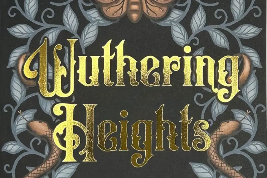 Parte de la portada del libro Wuthering Heights