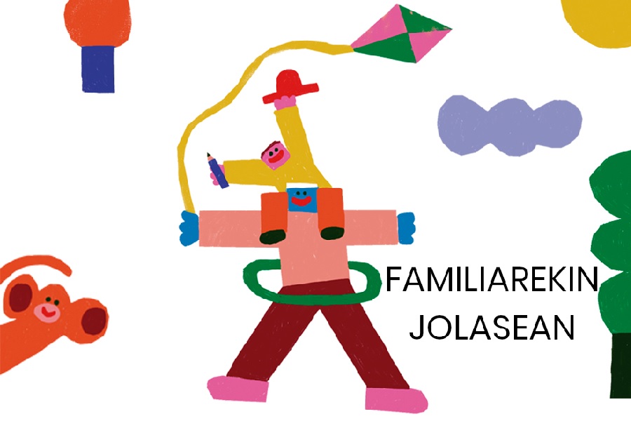 Familiarekin jolasean