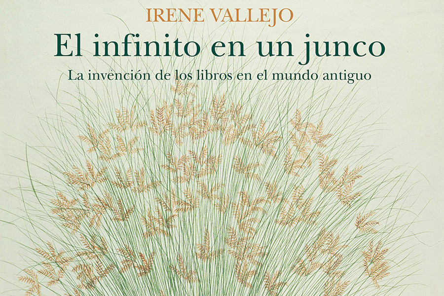 Parte de la portada del libro El infinito en un junco