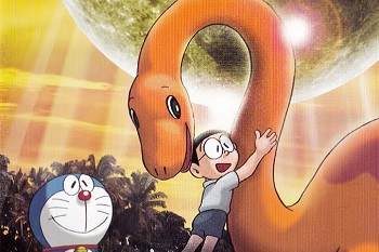 Doraemon eta dinosauru txikia filmearen irudia