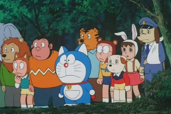 Imagen de la película Doraemon. Animali planeta