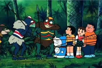 Imagen de la película Doraemon eta zaldun mozorrodunak