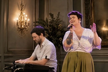 Iñaki Miguel eta Lidia Insausti emanaldi batean