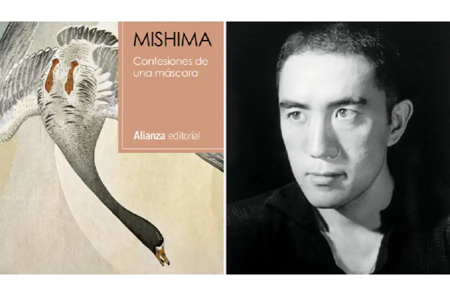 Imagen del libro Confesiones de una máscara y el escritor Yukio Mishima