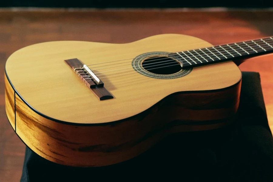 pertsona gitarra jotzen