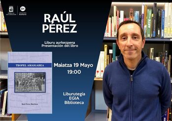 Cartel de presentación de libro Tropel amaigabea