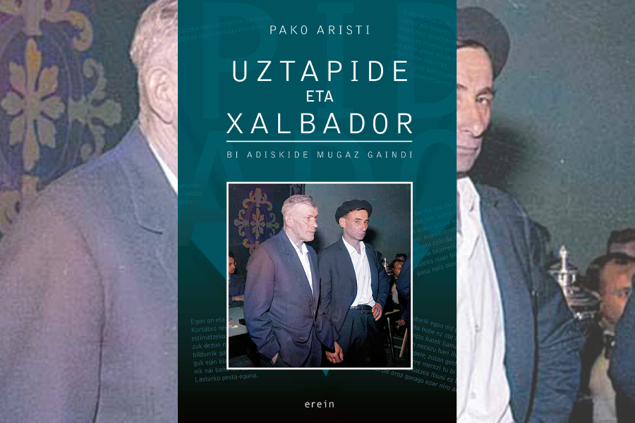 Portada del libro Uztapide eta Xalbador, bi adiskide mugaz gaindi