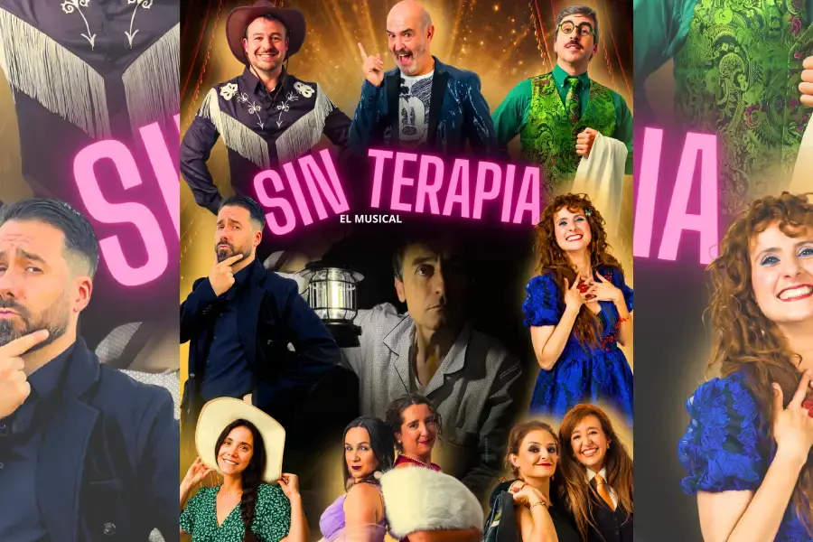 Sin terapia ikuskizuanren kartela