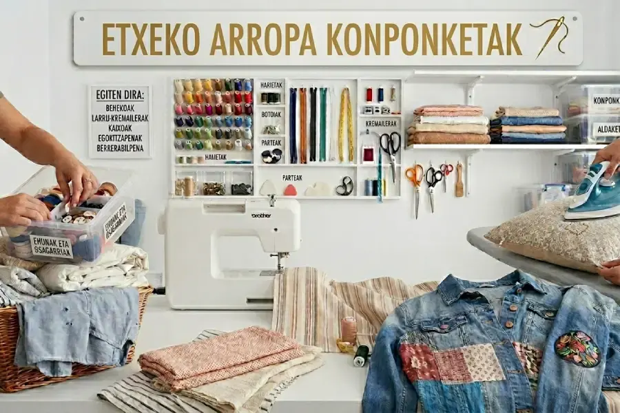 etxeko arropen konponketak ikastaroaren argazkia
