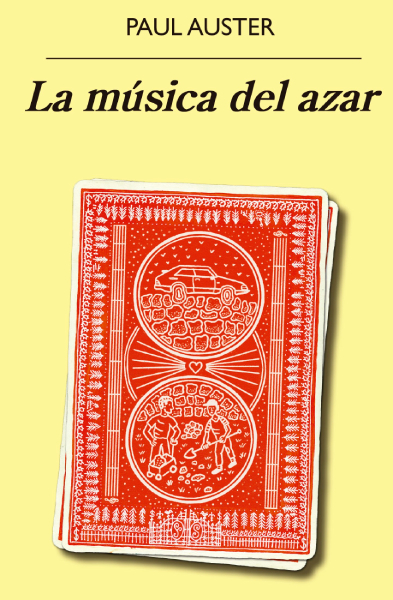 La música del azar liburuaren azala