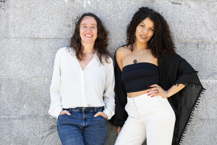 Jara Calvo y Tfarrah Mohamed Yeslem